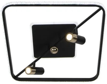 LED Stmievateľné stropné svietidlo LED/70W/230V 3000-6500K čierna + diaľkové ovládanie