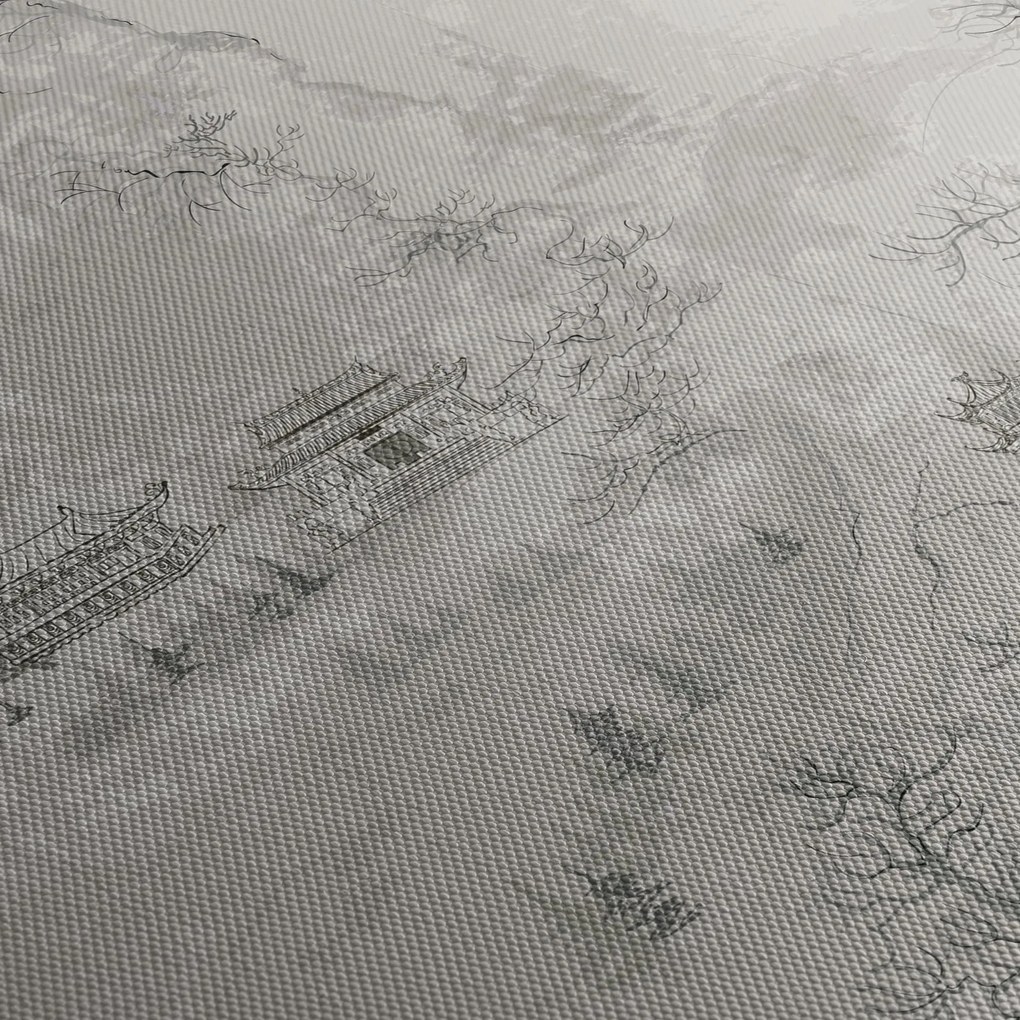 Obraz - Čínska krajina (120x50 cm)