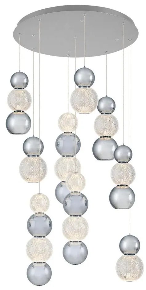 LED luster na lankovom vedení CREMONA LED/51W/230V 3000K matný chróm