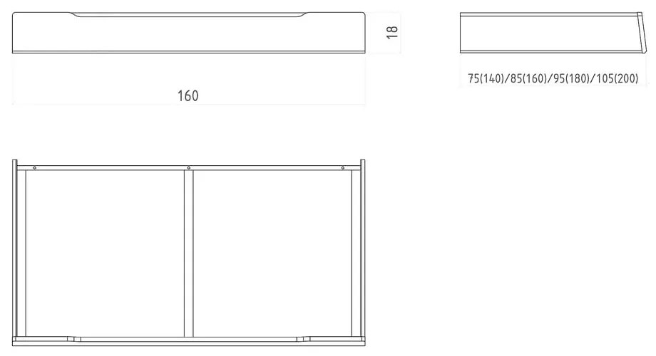 Zásuvka pod posteľ v prírodnej farbe Twig – The Beds