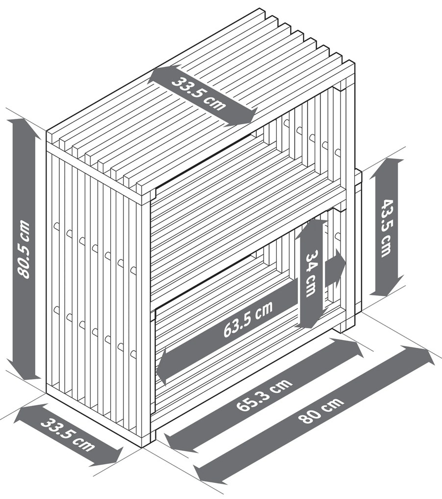 Vysúvací stupňovitý regál »FLEKSIBEL«