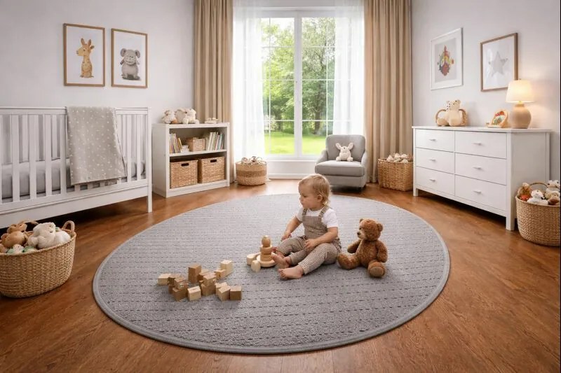 Kusový koberec Udinese šedý ovál, 57x120, šedá, chodba / predsieň, Vopi