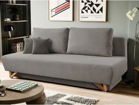 Rozkladacia pohovka Atlanta, hnedo-šedá štruktúrovaná látka%