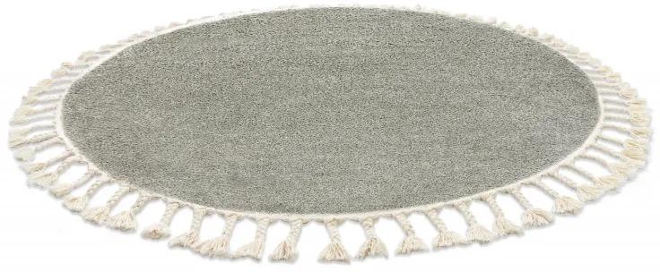 Dywany Łuszczów Kusový koberec Berber 9000 green kruh - 160x160 (priemer) kruh cm