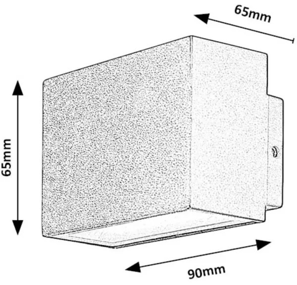 Rabalux 77073 - LED Vonkajšie nástenné svietidlo MATARO LED/7W/230V IP54 čierna