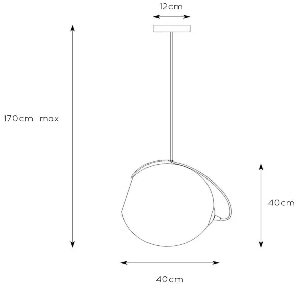 Lucide 25405/40/65 - Luster na lanku JAZZLYNN 1xE27/60W/230V pr. 40 cm
