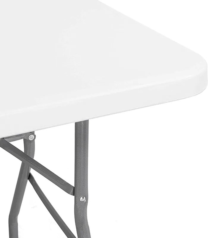 PreHouse Cateringový rozkladací stôl v bielej farbe 120x61x74 cm