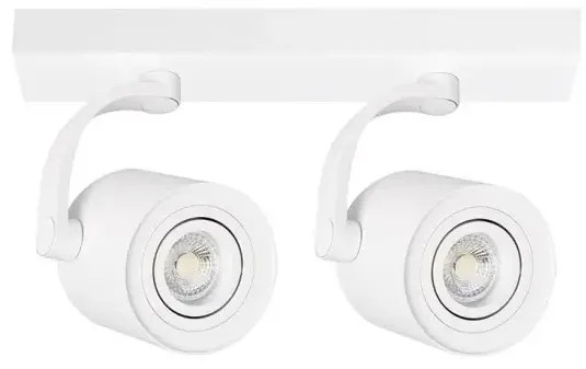 Moderné bodové svietidlo Bross 2 Arm biele