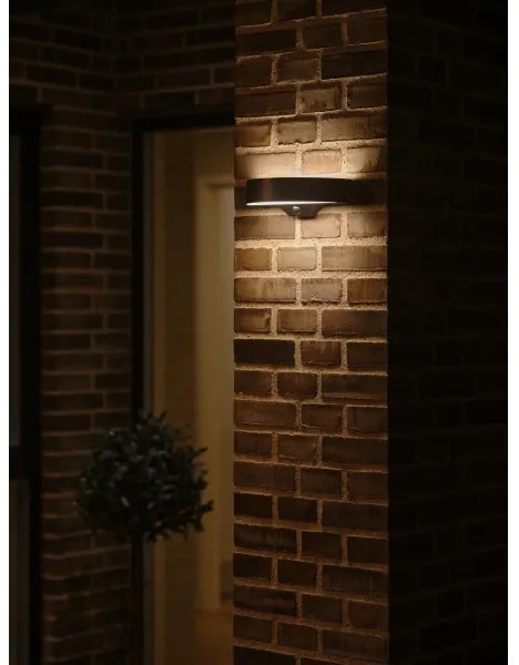 Nordlux - LED solárne nástenné svietidlo MONAY LED/5W/5V IP44 so senzorom