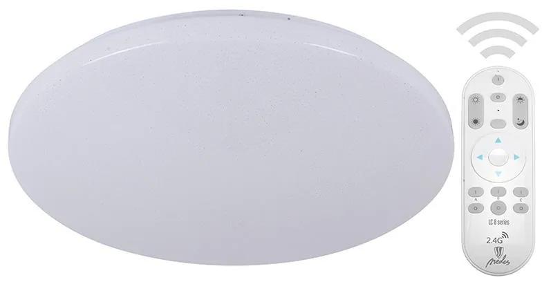 NEDES LED stmievateľné stropné svietidlo ANNA, s efektom hviezdnej oblohy, 150W, 100cm, okrúhle, biele