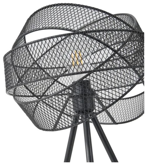 Stolná lampa 1xE27/40W/230V čierna