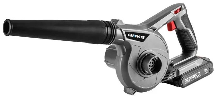 Graphite Akumulátorový fukár a vysávač GRAPHITE 58GE118 Energy+ kompletná sada vrátane batérie a adaptéra