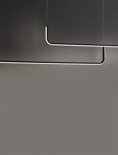 Dizajnový luster Strita čierna