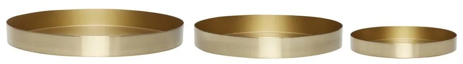 Kovové dekoratívne tácky v súprave 3 ks ø 33 cm Embrace – Hübsch