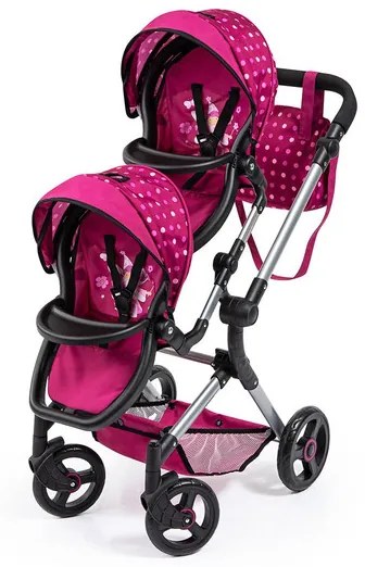 Bayer Design Kočík pre bábiky Twin Neo (bordová) (100317609)