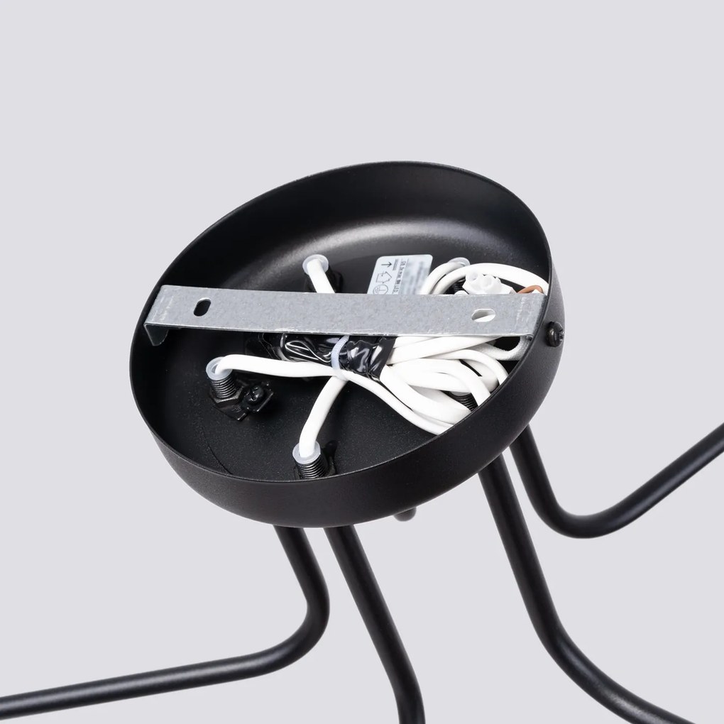 Stropné svietidlo Astral, 5x biele sklenené tienidlo, b