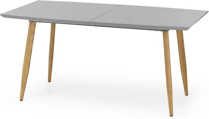 Sivý Rozkladací jedálenský stôl Halmar Ruten, dĺžka 160 - 200 cm