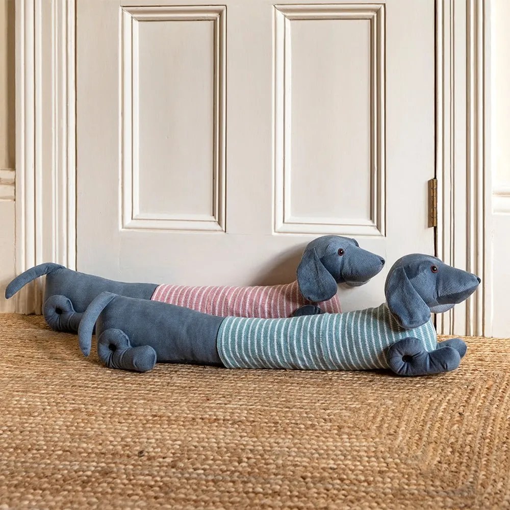 Ružová/sivá ochrana proti prievanu 17x76 cm Sausage Dog – Rex London