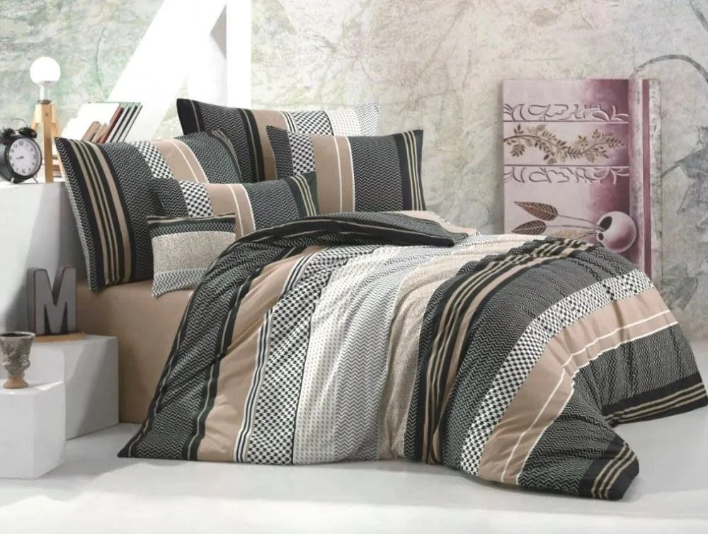 Bavlnené obliečky Sorento beige 140x220/70x90 cm