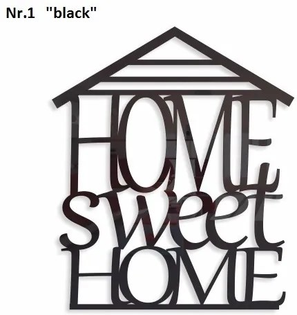 Home sweet home dekoračný nápis na stenu zrkadlová