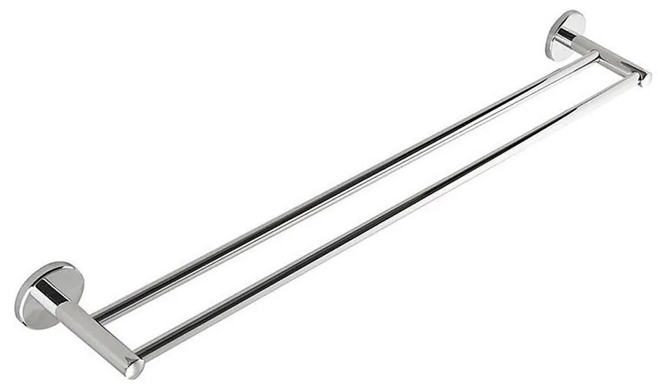 Aqualine - Nástenný vešiak na uteráky SAMBA 12x63 cm lesklý chróm
