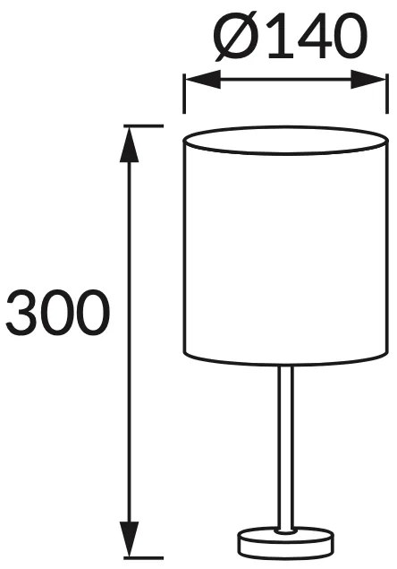 STRÜHM Stolná lampa AGNES E14 WHITE 3146