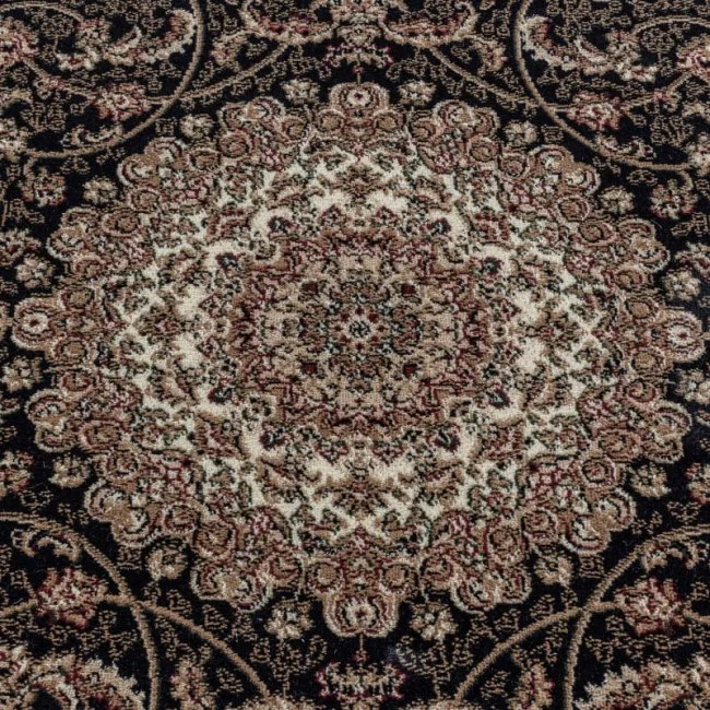 Koberec Kashmir Ornament, béžový / čierny