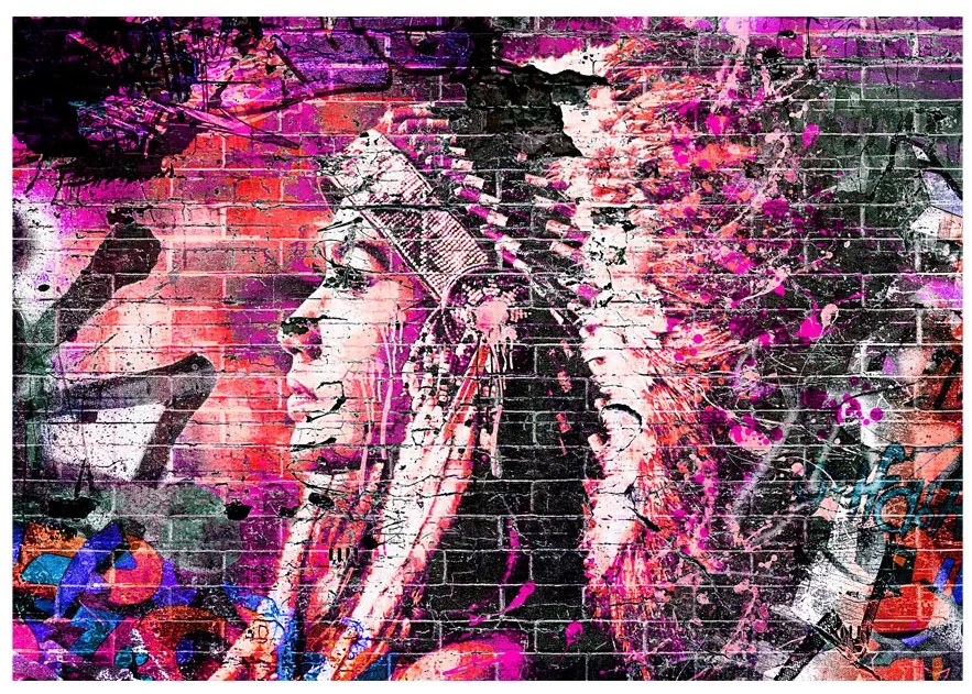 Artgeist Fototapeta - Pink Warrior Veľkosť: 98x70, Verzia: Samolepiaca