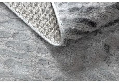 Moderný MEFE koberec 8725 y Odtlačok prstu - Štrukturálny, dve vrstvy rúna sivá Veľkosť: 80x150 cm