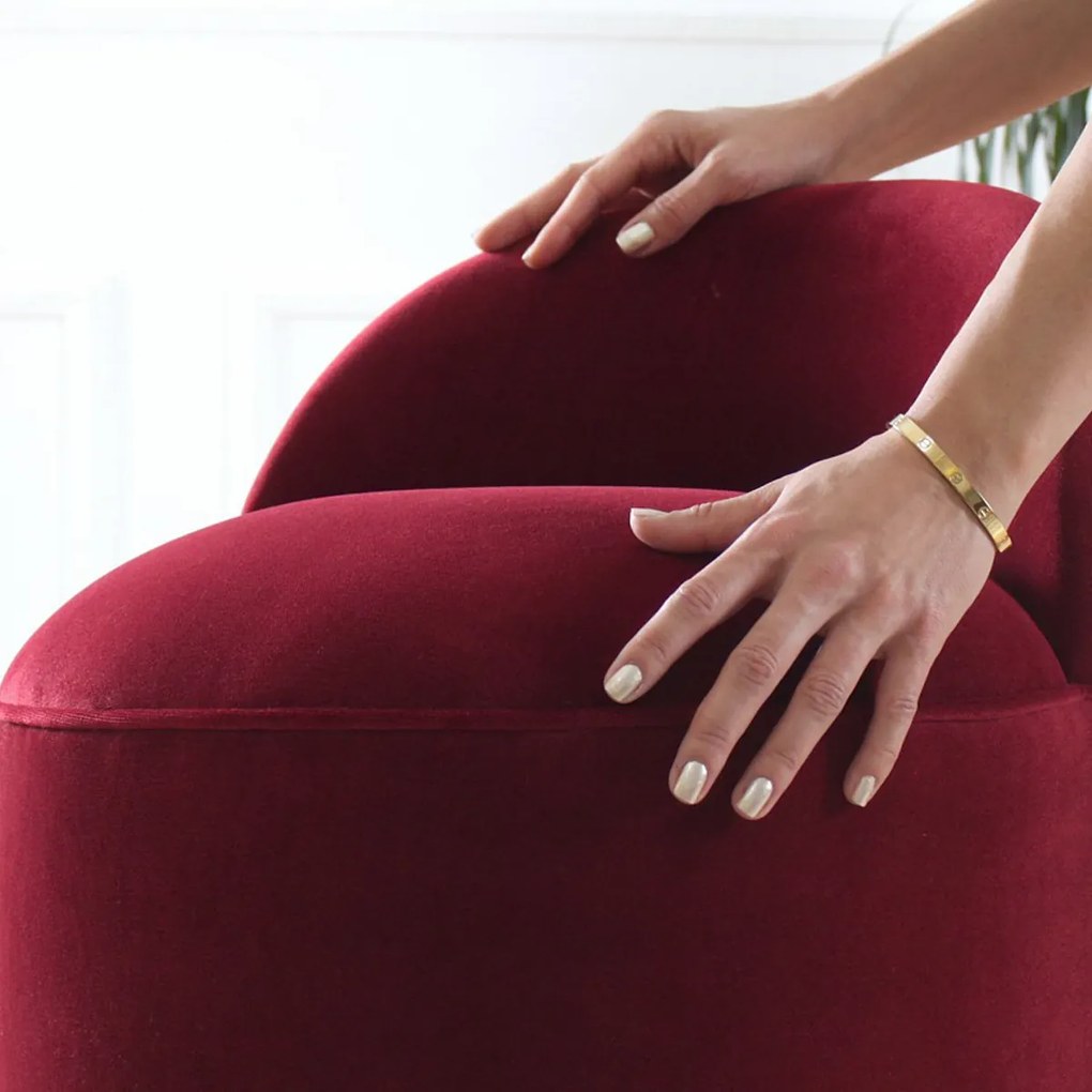 Taburetka Dover Claret Red