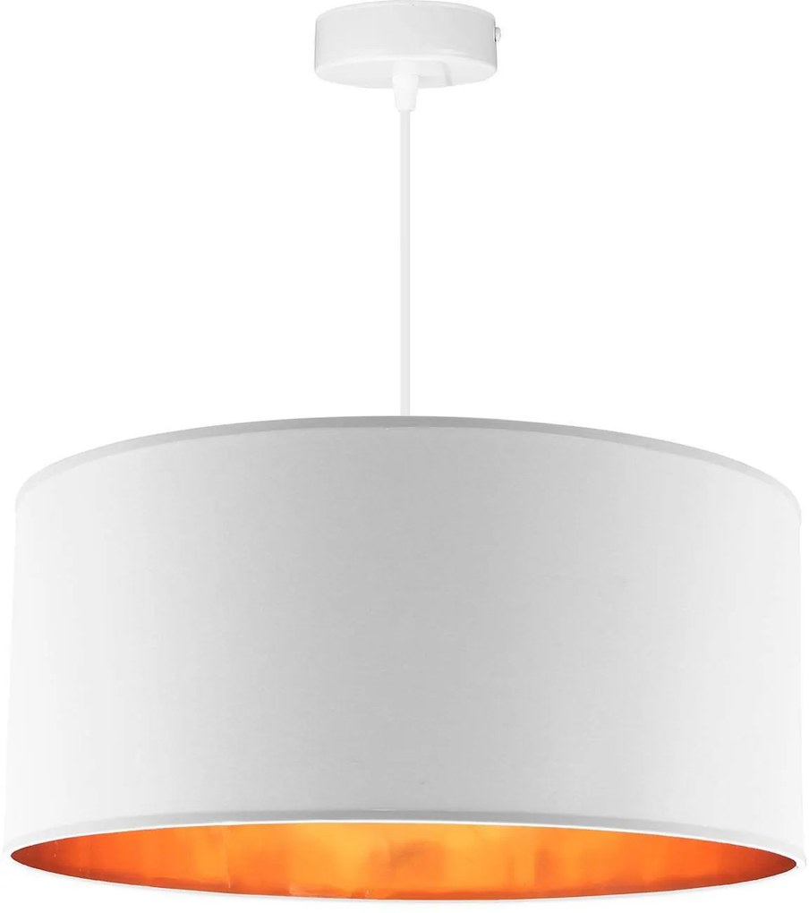 Závesné svietidlo Shade, 1x textilné tienidlo (výber zo 4 farieb), (výber z 3 farieb konštrukcie), (fi 44cm), g