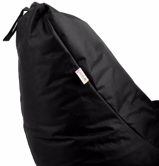 Vodoodolný sedací vak čierny