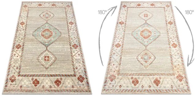 Koberec SOHO 477.11.LA100 OSTA naturálny béžový / terakotový