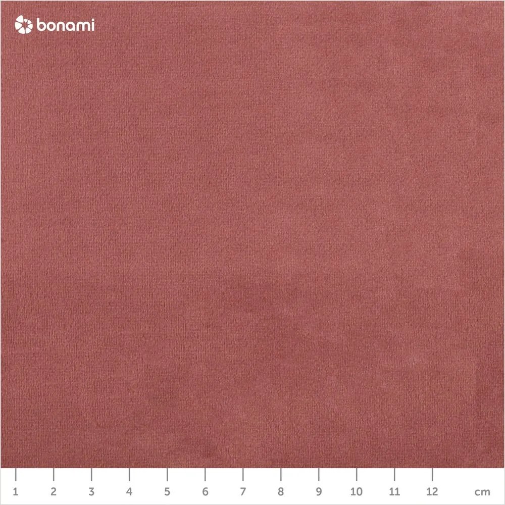 Ružová čalúnená dvojlôžková posteľ s úložným priestorom a roštom 180x200 cm Elio – Milo Casa