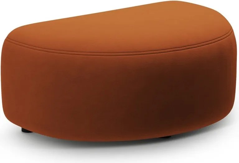 Zamatová podnožka v terakotovej farbe Kate – Micadoni