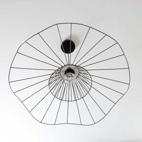 Brilagi - LED luster na lanku CERIA WIRE 1xE27/40W/230V priemer 80 cm čierna