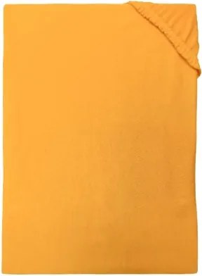Posteľná plachta jersey svetlo oranžová - 70x140cm