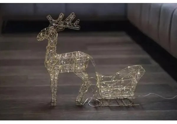 LED Vianočná dekorácia LED/3xAA teplá biela