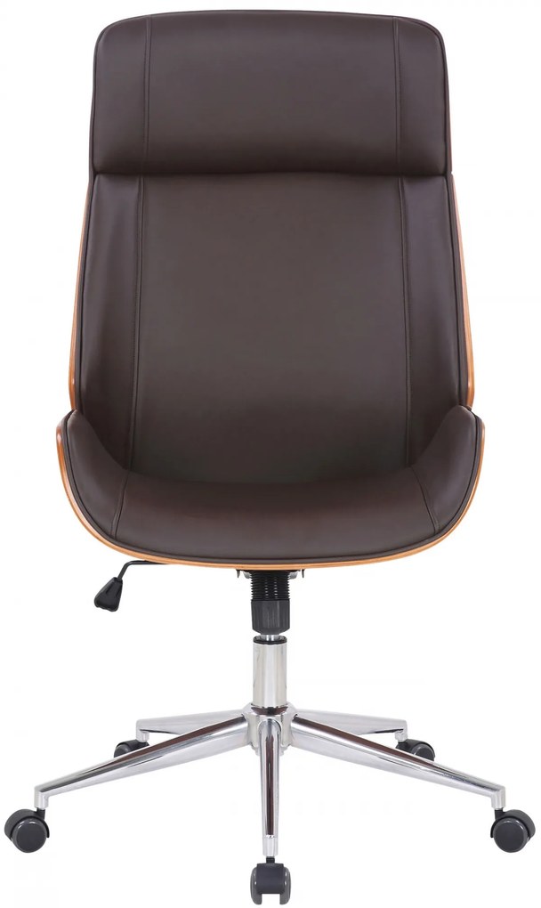 Design-Shop Kancelárska stolička Varel - drevo orech - Hnedá