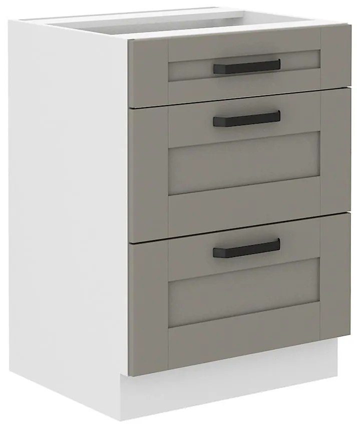 Kuchynská skrinka Luna claygrey/biela 60D 3S BB