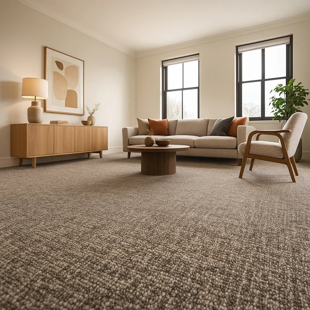 Spoltex 70x500 cm Koberec metráž Optik 16 šedobéžová, šíře, šedá, filc, chodba / predsieň