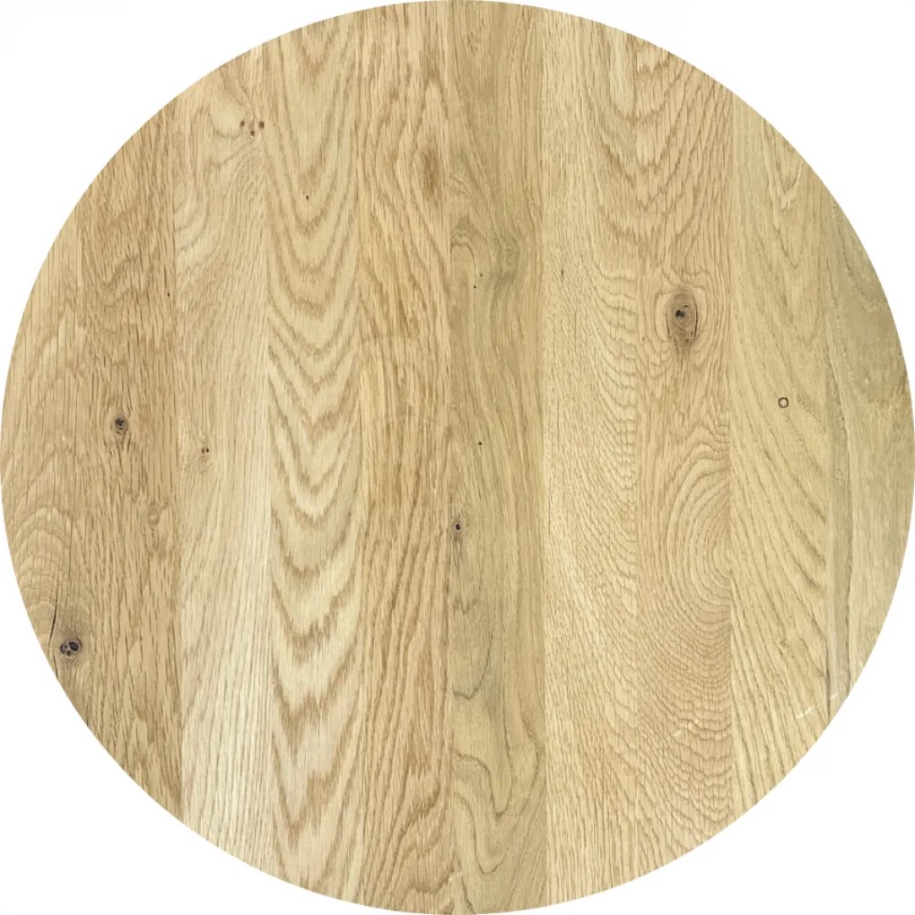 DUBLINO OAK STANDART 25 MM - MASÍVNA STOLOVÁ DOSKA Ø 60 cm