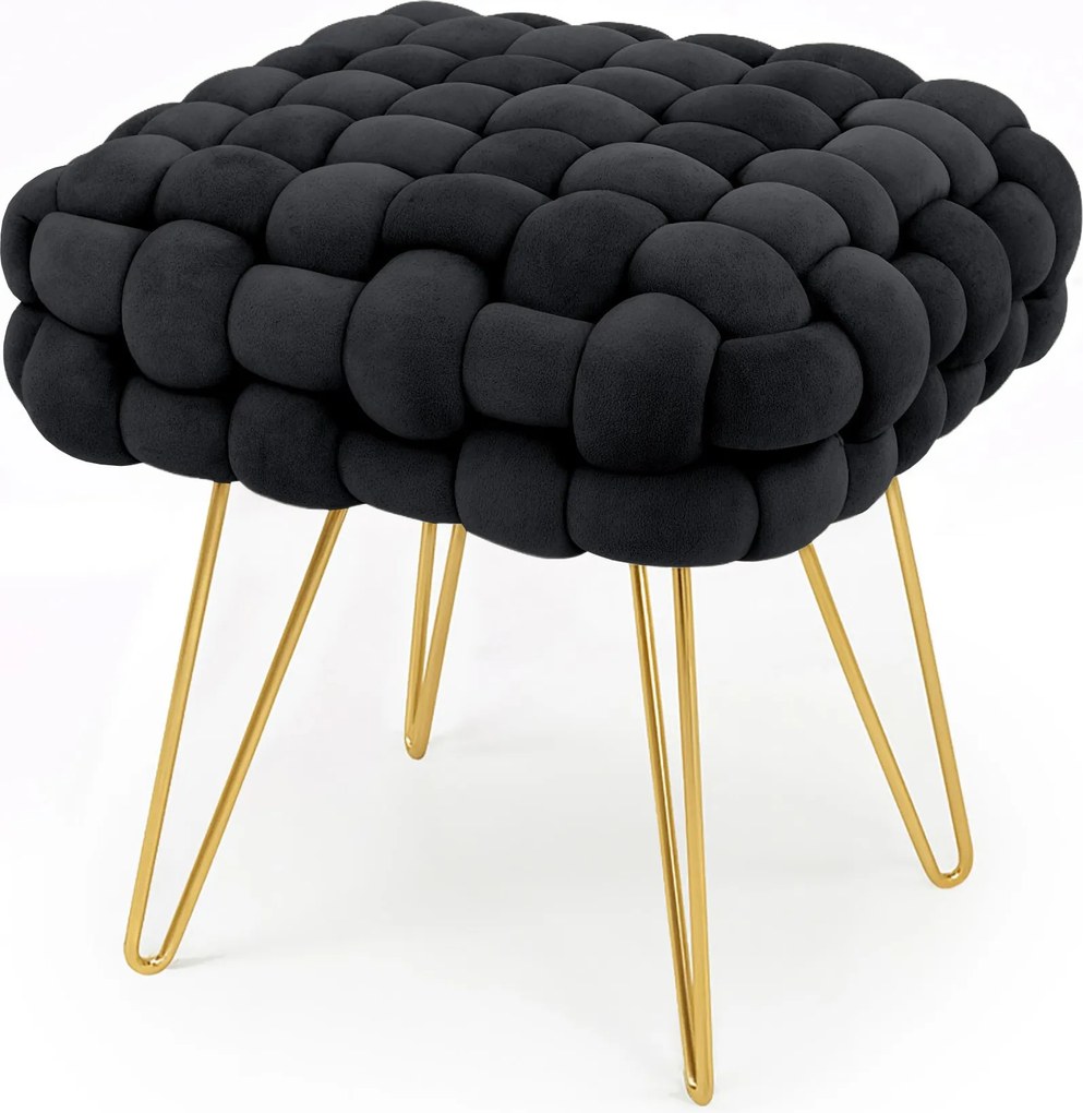 Taburet Dotty černý