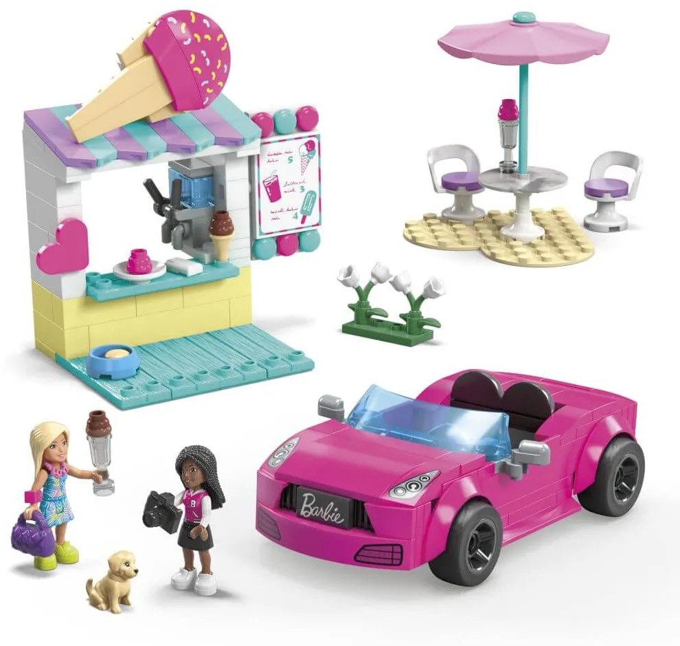 MEGA BARBIE KABRIOLET A STÁNOK SO ZMRZLINOU