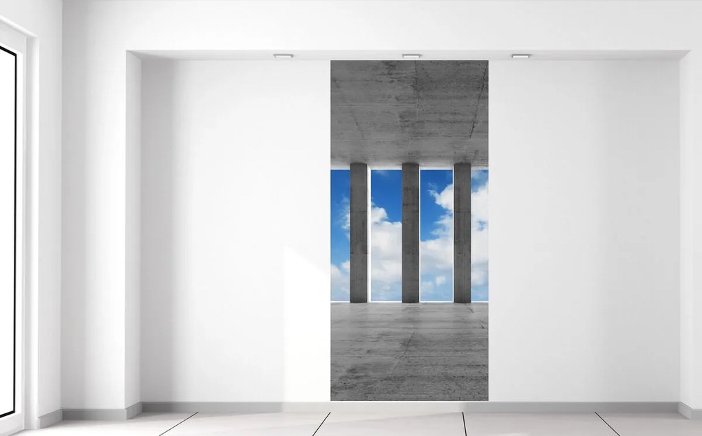 Gario Fototapeta Betónové stĺpy a nebo Veľkosť: 200 x 135 cm, Materiál: Vliesová
