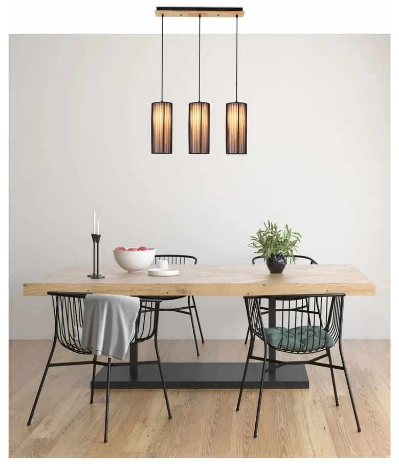 Závesné svietidlo s textilným tienidlom Kioto – Candellux Lighting