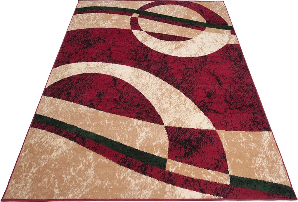 TA Koberec 4959A ČERVENÝ LACNÝ PP BLX Rozmer: 180x250 cm