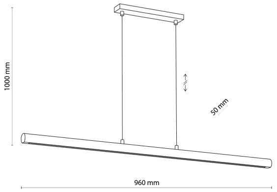 LED Stmievateľný luster na lanku GIACINTO LED/30W/230V