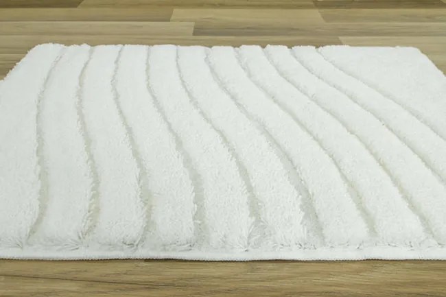 Kúpelňový koberček Premium 15 biely