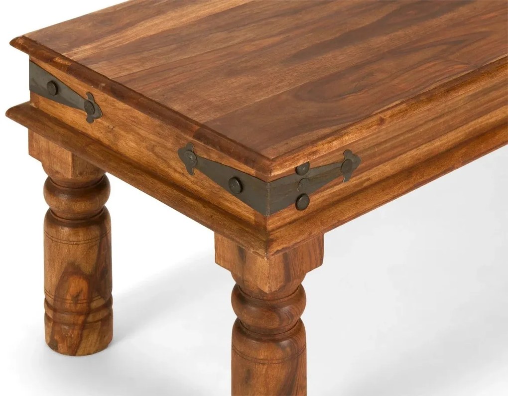 furniture-nabytek.cz - Masivní lavice Merlin z palisandru, lakovaná, hnědá – 180×45 cm